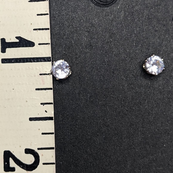 CZ Stud Earrings Mini XS 0.4cm - Picture 8 of 13